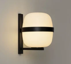 Applique d'extérieur, Wally Cesta, noir, IP65, Ø33cm, H36cm - Santa & Cole