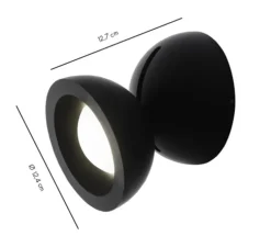 Applique, Dodot, noir, LED, 2700K, 2000lm, Ø12,4cm, H12,7cm - Axolight