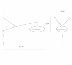 Applique*Celine Wright Applique déportée, Nuage perché cumulus, , L232cm, H70cm - Céline Wright blanc