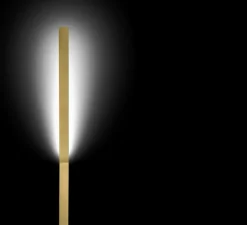 Applique, en saillie, Ypsilon, Laiton Satiné, LED, 3000K, 1118lm, L14,5cm, H62cm - Panzeri