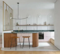 Applique*Zangra Applique, Encastrable, Pure Porcelaine, et laiton, L21cm, Ø10cm - noir