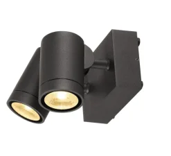 Applique*SLV Applique et plafonnier extérieur, double,HELIA, LED,3000K, 900 lm,, IP55, H10.5cm - anthracite