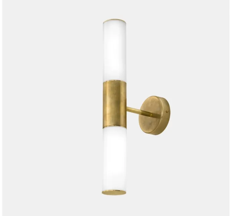 Applique*Il Fanale Applique, Etoile 04, , L44,3cm, H17,2cm - laiton naturel et blanc