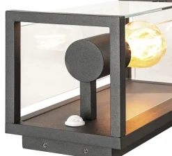 Applique extérieur, Quadrulo Sensor, IP44, gris anthracite, H29cm P16cm, L14cm - SLV