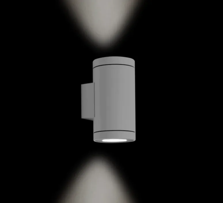 Applique*Wever&Ducré Applique extérieur, Tube 2.0 PAR16, IP65, , Ø8cm, H15,2cm - WEVER & DUCRE gris