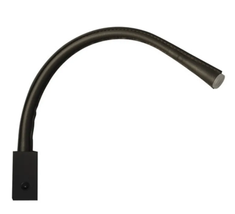 Applique*Contardi Applique, FLEXILED 60 Bronze , Cuir , LED, 2700K, 500lm, L60cm, Hcm - noir