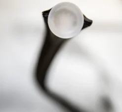 Applique*Contardi Applique, FLEXILED 90 Nickel, Cuir , LED, 2700K, 500lm, L90cm, Hcm - noir