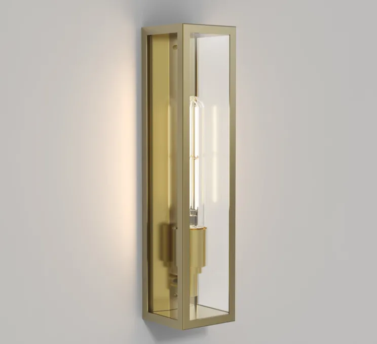 Applique, Harvard, laiton, IP44, Ø8cm, H35cm - Astro