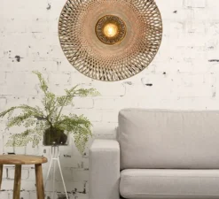 Applique*Good&Mojo Applique, Kalimantan L, , Ø87cm, P15cm - Good & Mojo noir et naturel