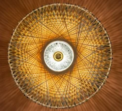 Applique, Kalimantan L, noir et naturel, Ø87cm, P15cm - Good & Mojo