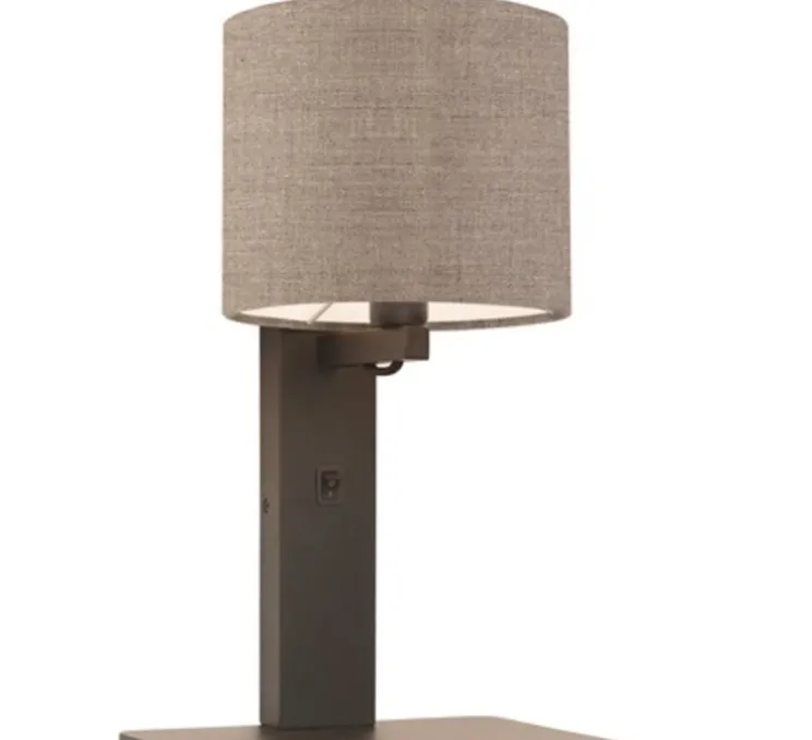 Applique, Liseuse, Andes, gris, L25cm, H36cm - Good&Mojo