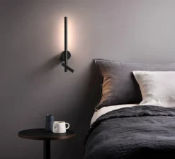 Applique*Astro Applique, liseuse, Baton, , LED, 2700K, 191+90 lm, L9cm, H50,8cm - noir mat