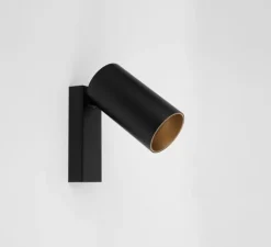 Applique, liseuse, Baudouin, noir et or, L5,5cm, H11cm - Zangra