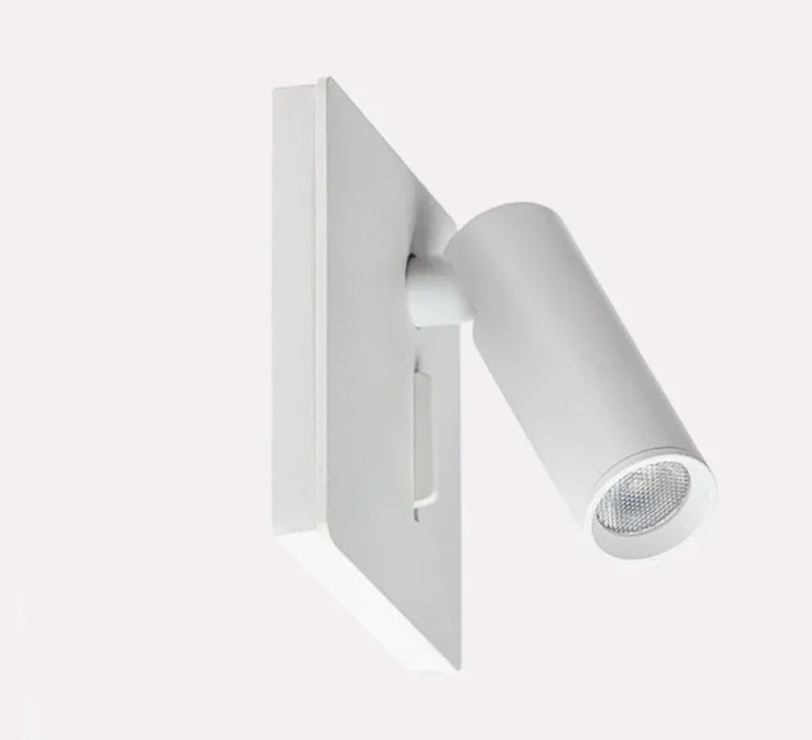 Applique, liseuse, Benny 3, encastrable, 30°, blanc, LED, 3000K, 150 lm, L8,5cm, H8,5cm - Nexel