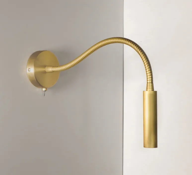 Applique*Contain Applique, liseuse, Book Flexo (switch), , L8cm, H46,5cm- laiton brossé