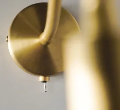 Applique*Contain Applique, liseuse, Book Flexo (switch), , L8cm, H46,5cm- laiton brossé