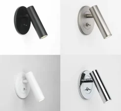 Applique, Liseuse, Enna Recess Switched, noir mat, LED, 2700K, 151lm, L9cm, H10cm - Astro Lighting