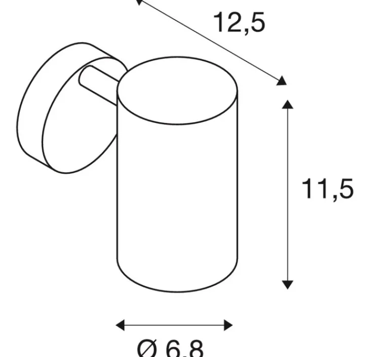 Plafonnier & Spot|Applique*SLV Applique, Liseuse, Enola B, , avec interrupteur, H11,6cm, Ø9cm - blanc