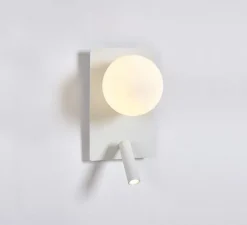 Applique*Luxcambra Applique, liseuse, Glos, , L16cm, H28cm - blanc