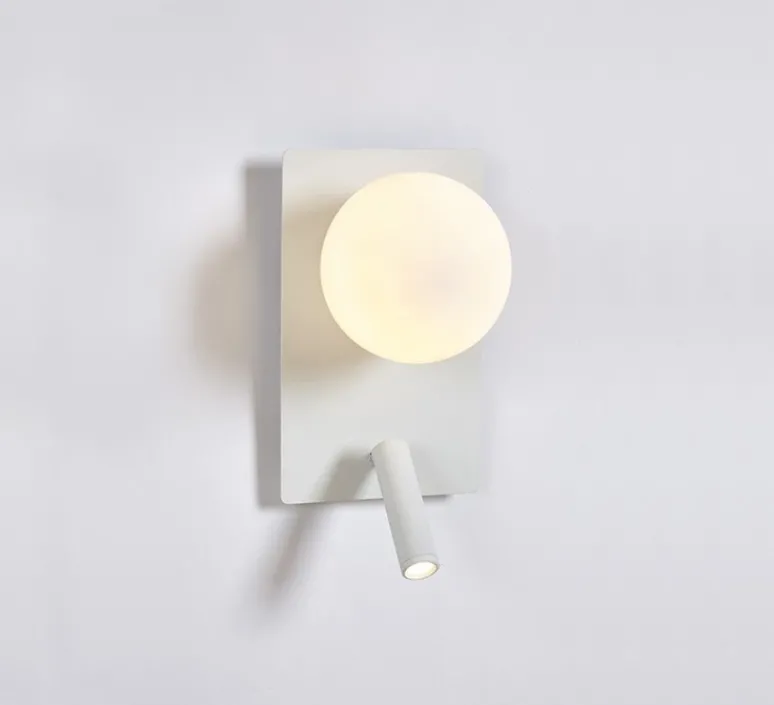 Applique*Luxcambra Applique, liseuse, Glos, , L16cm, H28cm - blanc