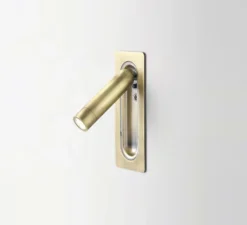 Applique*Marset Applique, liseuse, Ledtube, avec grille, interrupteur, LED, 2700k, 150lm, , H17cm - bronze