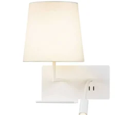 Applique, liseuse, Somnila Flex, version droite, blanc, LED, 3000K, 120 lm, L32cm, H40cm - SLV