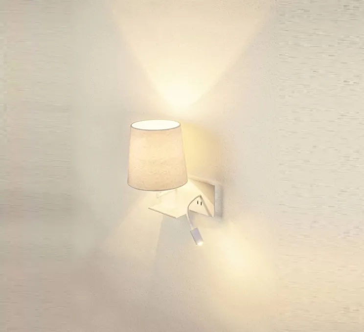 Applique, liseuse, Somnila Flex, version gauche, blanc, LED, 3000K, 120 lm, L32cm, H40cm - SLV