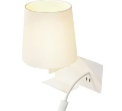 Applique, liseuse, Somnila Flex, version gauche, blanc, LED, 3000K, 120 lm, L32cm, H40cm - SLV