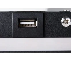 Applique*SLV Applique, Liseuse, Somnila Gauche, , LED, 3000K, 490 lm, L28cm, H16cm - noir