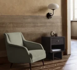 Applique*Gubi Applique, Liseuse, Stemlite, , Ø32cm, H42cm - Black Chrome