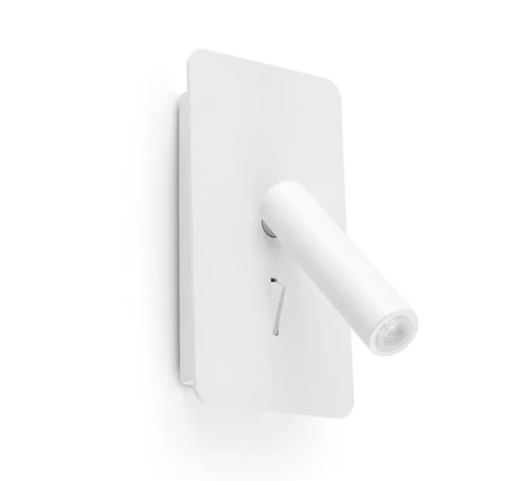 Applique, liseuse, SUAU, blanc, en saillie, avec interrupteur, LED, 3000K, 140lm, L9,5cm, H17cm - Faro