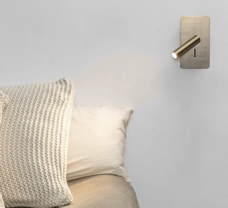 Applique, liseuse, SUAU, bronze, en saillie, avec interrupteur, LED, 3000K, 140lm, L9,5cm, H17cm - Faro