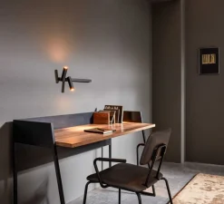 Applique*Wever&Ducré Applique, Mick Wall 2.0, , LED, 2700K, 2x230lm, L45cm, H15,6cm - Wever & Ducré noir et or