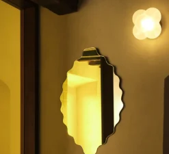 Enfants|Applique*Margaux Keller Collections Applique, Mimosa, , IP44, Ø16,7cm, H14,7cm - blanc, laiton