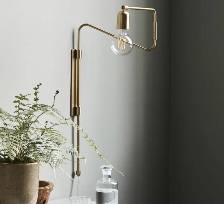 Applique*House Doctor Applique murale, à bras pivotant, Swing, , L70cm - laiton