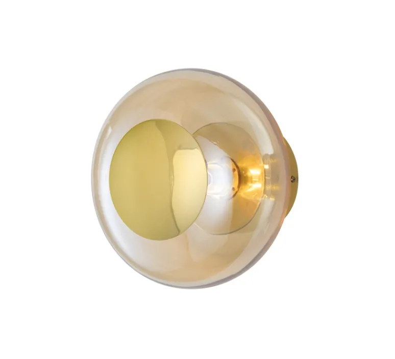 Plafonnier & Spot*Ebb and Flow Applique murale - Plafonnier, Horizon 21, , Ø21cm, H16,5cm - or fumé