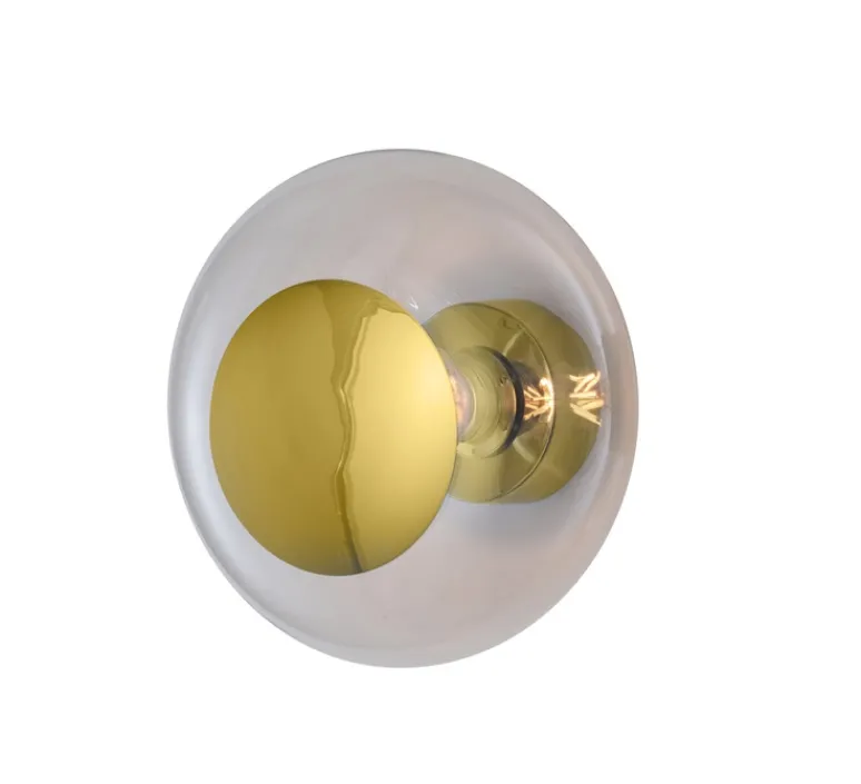 Applique|Plafonnier & Spot*Ebb and Flow Applique murale - Plafonnier, Horizon 29, , Ø29cm, H20,5cm - transparent, or