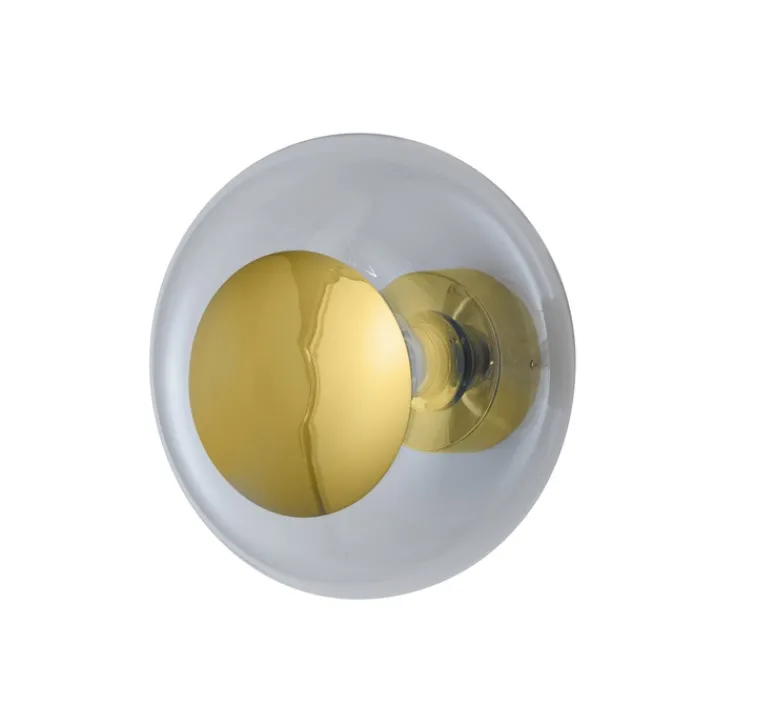 Applique|Plafonnier & Spot*Ebb and Flow Applique murale - Plafonnier, Horizon 29, , Ø29cm, H20,5cm - transparent, or