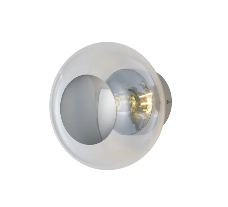 Applique*Ebb and Flow Applique murale - Plafonnier, Horizon 21, , Ø21cm, H16,5cm - transparent argent