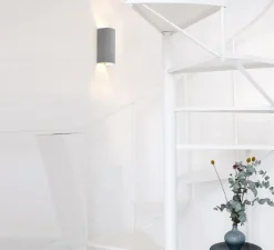 Applique*GANTLights Applique murale, [S3], , Ø10cm, H23cm - Gris béton