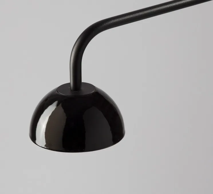 Applique murale, Absidiola A mini, directe, noir, LED, 2700K, 420 lm, L10cm, H16cm - Luxcambra