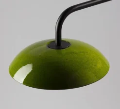 Applique*Luxcambra Applique murale, Absidiola A plato, directe, , noir, LED, 2700K, 420 lm, L20cm, H16cm - vert