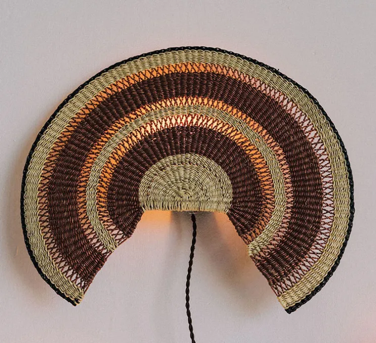 Applique murale, Admirador Small, marron noisette, L29cm, H25,5cm - GOLDEN Editions