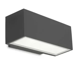 Applique*LEDS C4 Applique murale, Afrodita LED, , IP65, LED, dim, 4000K, 1004 lm, L22cm, H9cm - gris