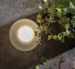 Applique murale, Agua AP290 S1 V1E, noir mat et verre opalin, IP44, LED, 3000K, 410 lm, L13cm, H13cm - Karman