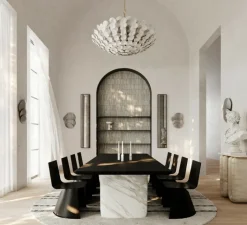 Applique*Hudson Valley Lighting Applique murale, Akemi, acier, L41,3cm, H56,51cm - feuille d'argent