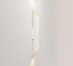 Applique murale, Ako 600, blanc, or, LED, dim, 2700K, 491 lm, L13cm, H60cm - Astro