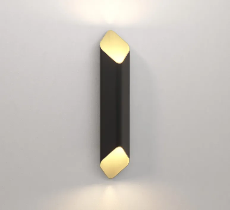 Applique*Astro Applique murale, Ako 600, , LED, dim, 2700K, 491 lm, L13cm, H60cm - noir et or