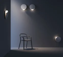 Applique*Fabbian Applique murale, Akoya F61, , LED, 2700K, Ø30cm, H30cm - blanc