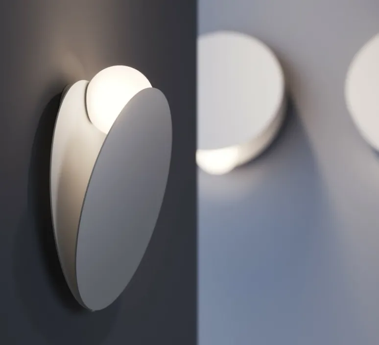 Applique*Fabbian Applique murale, Akoya F61, , LED, 2700K, Ø30cm, H30cm - blanc